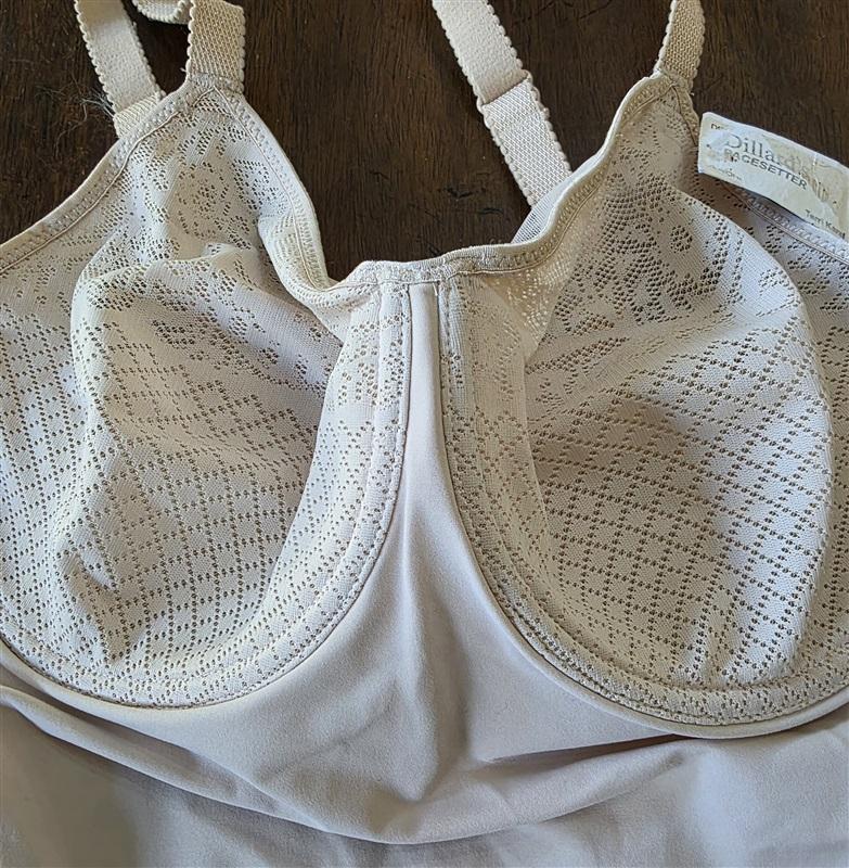 NWT Wacoal 36DDD Visual Effects Moderate Minimizing Bodysuit 801210 Beige 127293