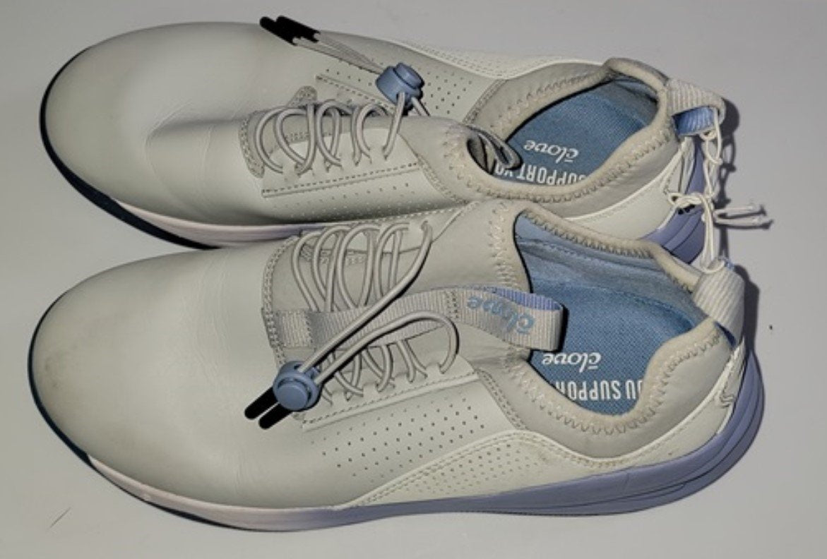 PO Clove 8 Classic Gray Matter Nursing Tennis Shoes Blue Gray 127364