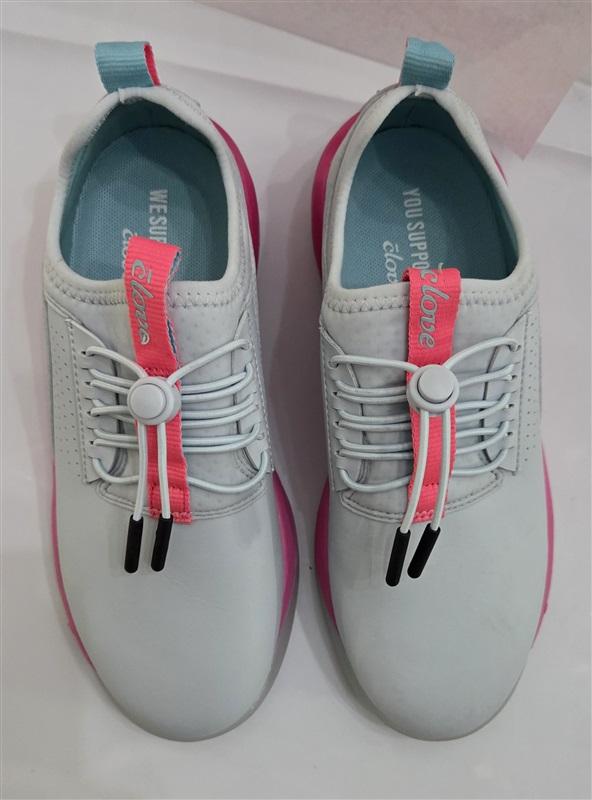 NWOT Clove 7.5 Classic Electron Rose Pink Gray Nursing Tennis Shoes 127377