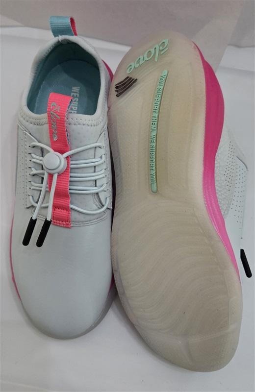 PO Clove 9 Classic Electron Rose Pink Gray Nursing Tennis Shoes 127380