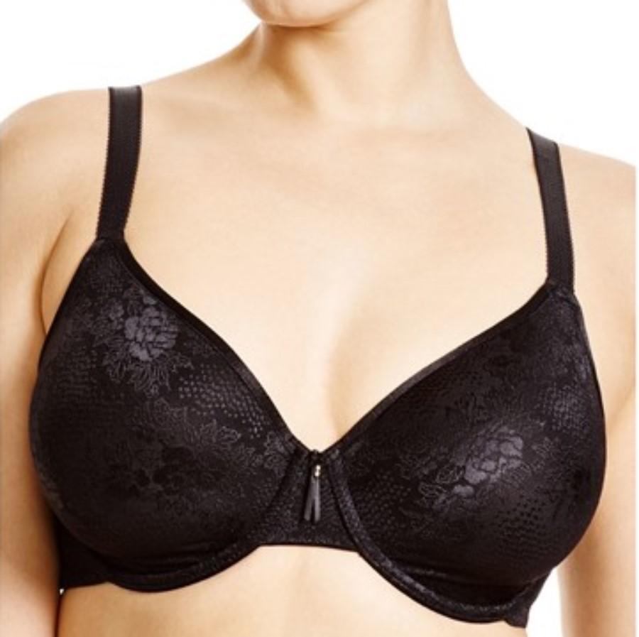 NWT Wacoal Clear & Classic 34G Contour Convertible T-Shirt Bra 853244 Blk 127393