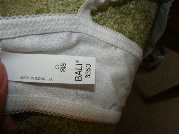 NWT Bali 38C Live It Up Underwire Full Coverage Bra 3353 Ivory 127396