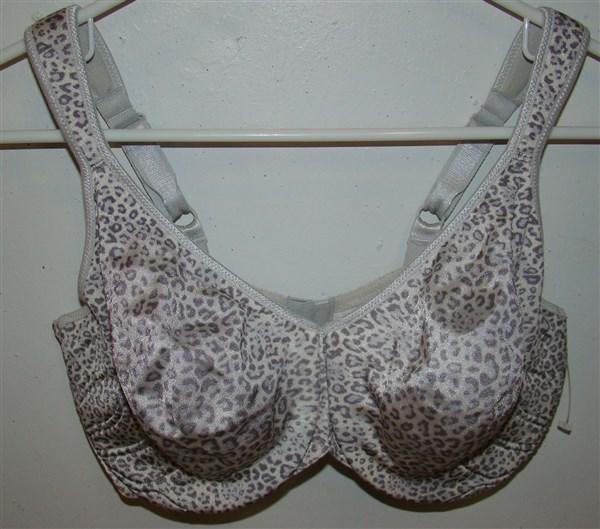 NWOT Bali 38C Live It Up Underwire Full Coverage Bra 3353 Gray Cheetah 127423