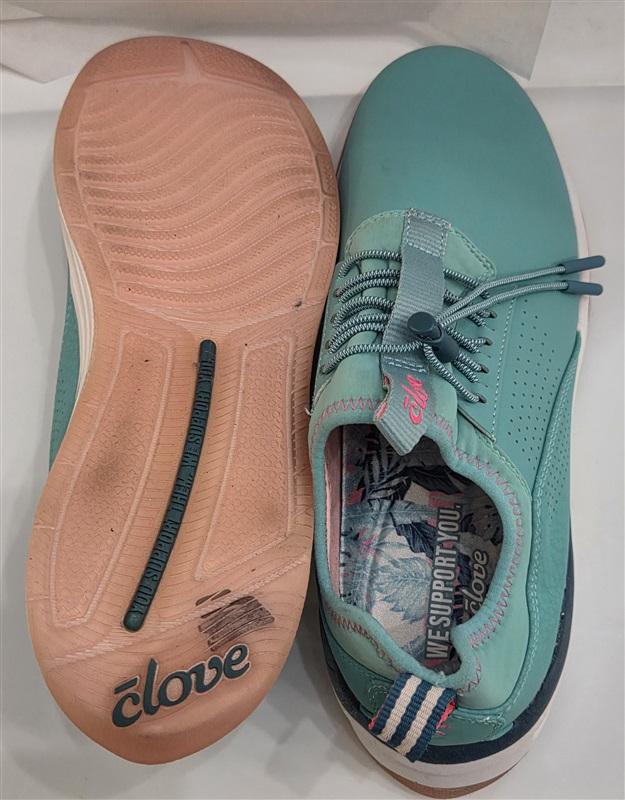 NWOT Clove 9 Teal Pink Nursing Tennis Slip Resistant Shoes 127441
