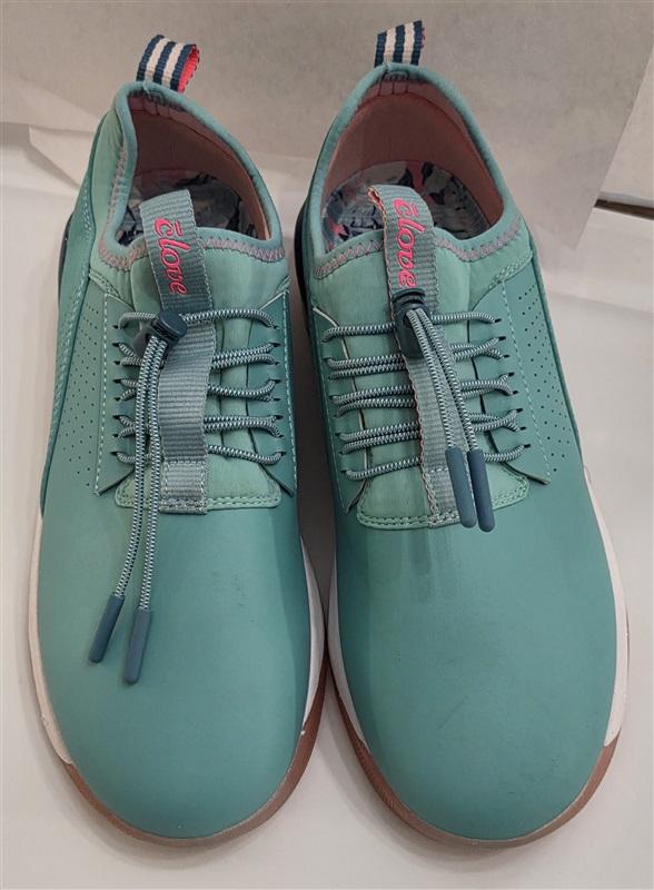NWOT Clove 9 Teal Pink Nursing Tennis Slip Resistant Shoes 127441