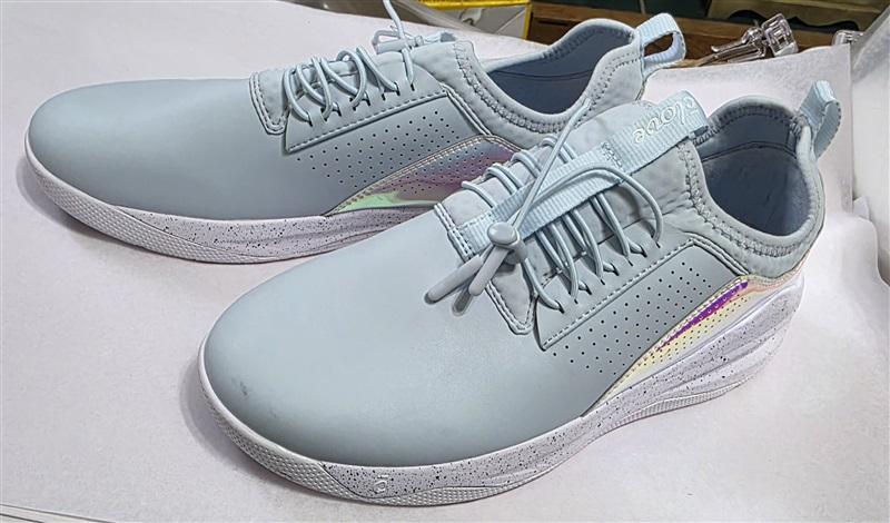NWOT Clove 6 Classic Blue Holographic Limited Ed Nursing Tennis Shoes 127444
