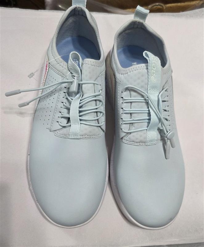 PO Clove 6.5 Classic Blue Holographic Limited Ed Nursing Tennis Shoes 127446