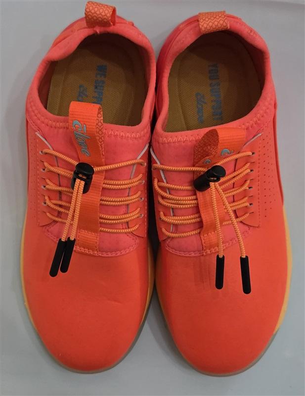 NWOT Clove 6 Classic Comet Orange Pink Ltd Ed Nursing Tennis Shoes 127453