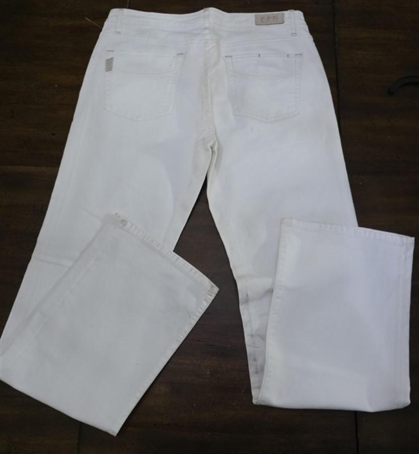 NWOTD PAIGE PPD Premium Denim 34 JRG Loose Fit White Jeans 127505