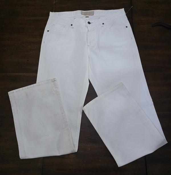 NWOTD PAIGE PPD Premium Denim 34 JRG Loose Fit White Jeans 127505