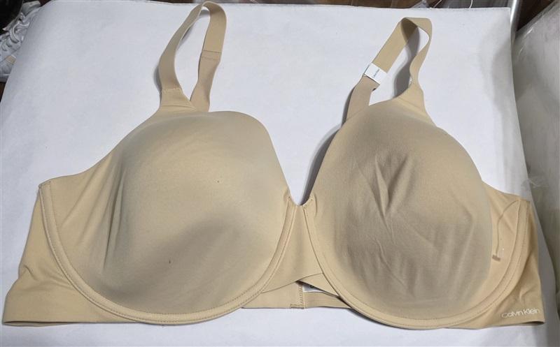 NWT Calvin Klein 44D Perfect Fit Light Lined Full Cover Bra QF5383 Beige 127516
