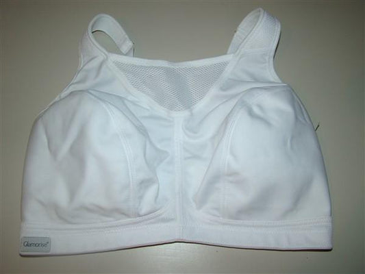 NWOT Glamorise 34D No Bounce Cami Sports Bra 1066 White 127524