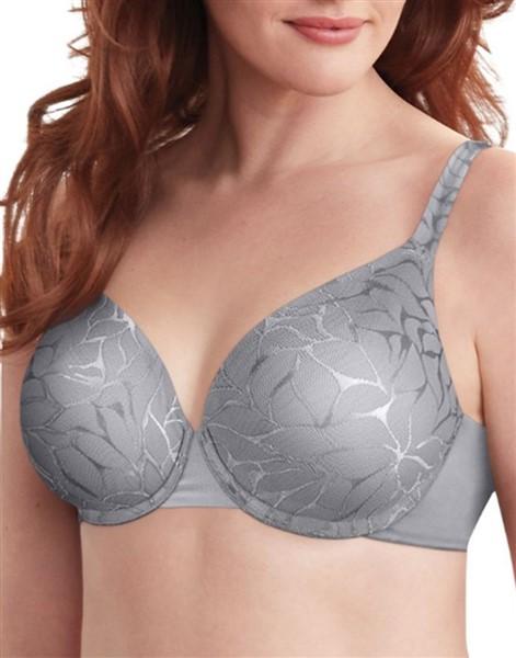 NWT Bali 42C Beauty Lift No Show Support Tailored Underwire Bra 0085 Gray 127530