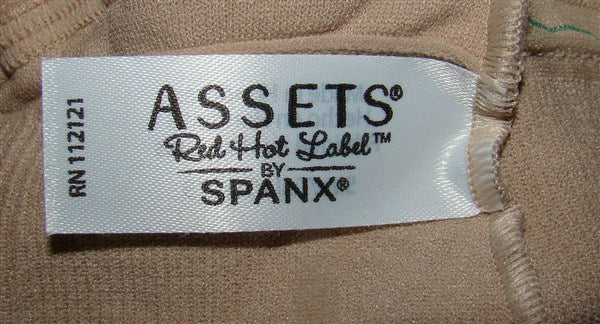 NWOT Spanx 5 Assets Red Hot Label High Waist Shaper Panty Beige 127536
