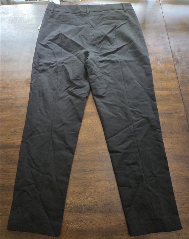NWT CeCe 12 Essentials Pants Rich Black Stretch Zip Up Trousers 127554