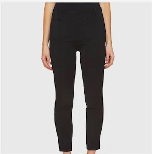 NWT CeCe 12 Essentials Pants Rich Black Stretch Zip Up Trousers 127554