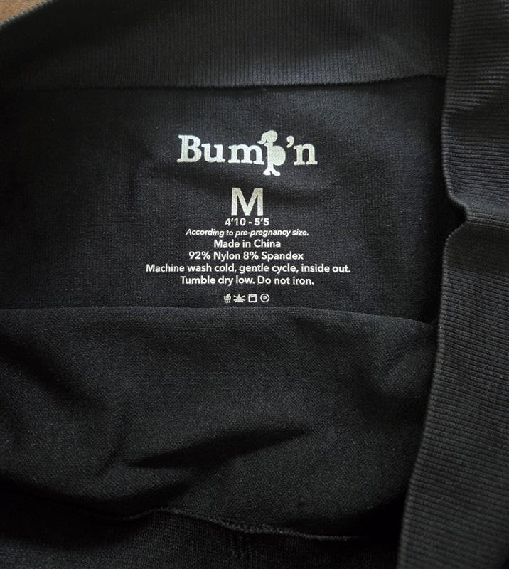 NWOT Bump'n M Maternity Shaping Leggings Black 127556