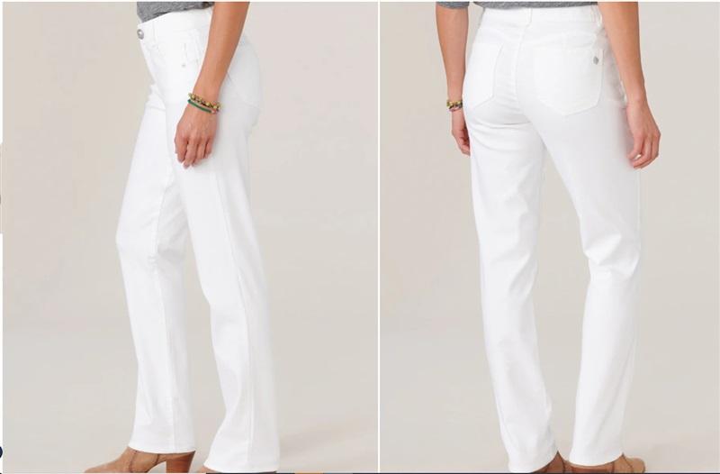 NWTD Democracy 14 "Ab"solution® Booty Lift Straight Leg White Jeans 127559