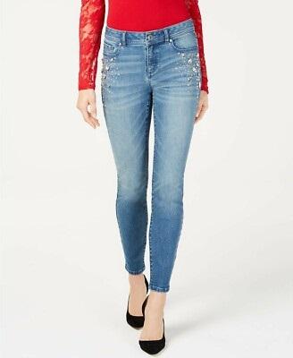 NWOT INC 10 Rhinestone Skinny Leg Regular Fit Jeans 127561