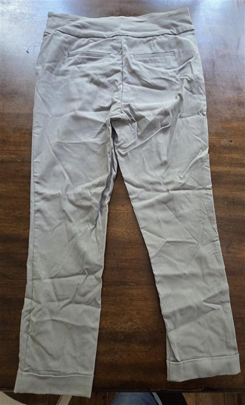 NWOT Tribal 10 Highrise Pull on Cuffed Ankle Pant Gray 127565