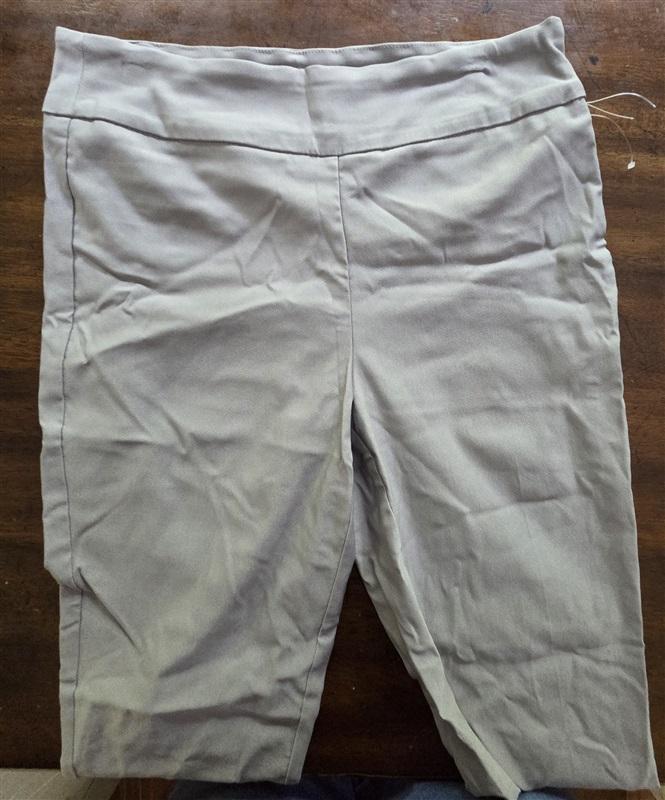 NWOT Tribal 10 Highrise Pull on Cuffed Ankle Pant Gray 127565