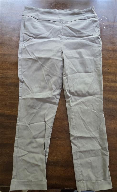 NWOT Tribal 10 Highrise Pull on Cuffed Ankle Pant Gray 127565