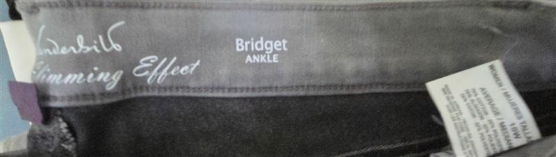 NWOT Gloria Vanderbilt 18W Bridget Ankle Gray Distressed Jeans 127567