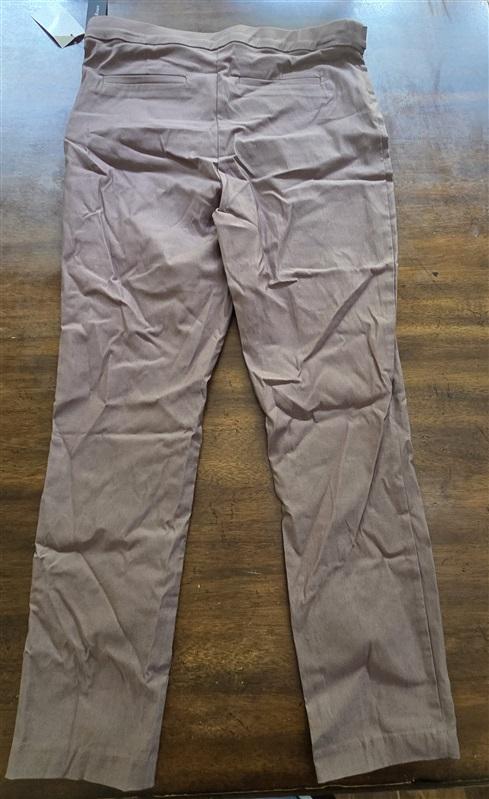 NWT Violets & Roses 10 30 Tinsley Slim Straight Trouser Pants Grape Taupe 127569