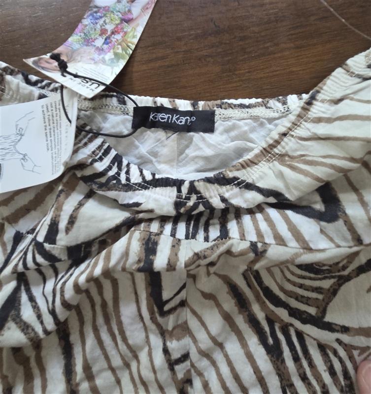 NWT Karen Kane M Hawaiian Twist Full Cotton Maxi Skirt 127571