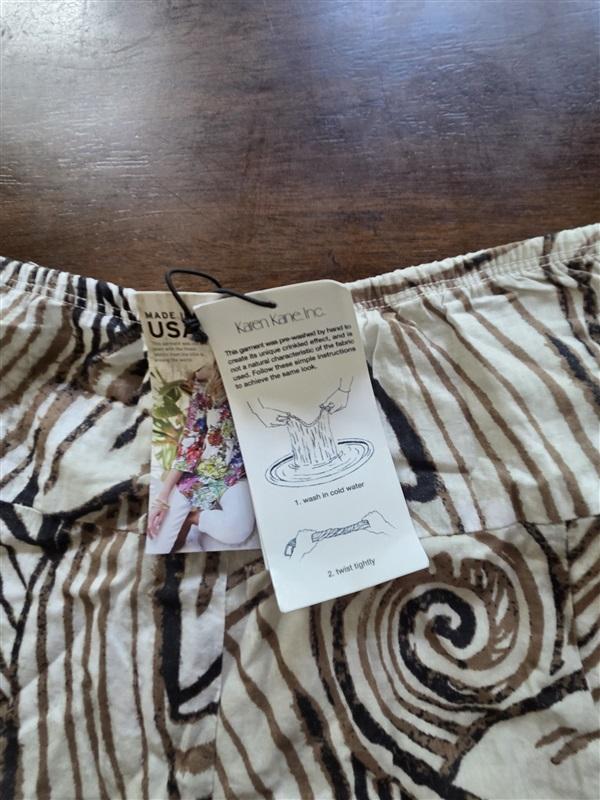 NWT Karen Kane M Hawaiian Twist Full Cotton Maxi Skirt 127571
