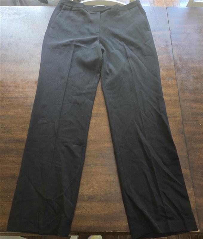 NWOT Kasper 10 Stretch Black Dress Pants Trousers 127578