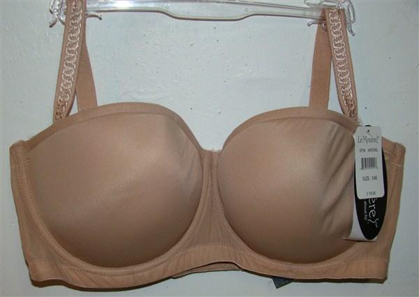 NWT Le Mystere 40G Soiree Strapless Convertible Bra 9756 Beige 127597