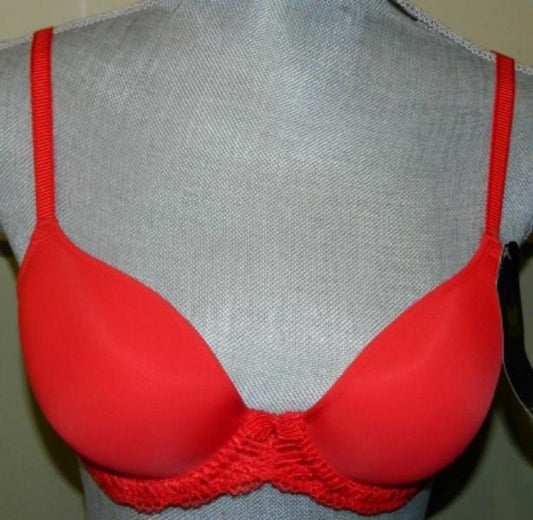 NWT Wacoal La Femme T-Shirt 38B Red Sequin 853117 Underwire Bra 127603