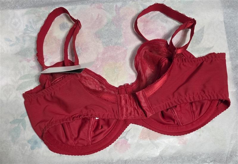 NWT Wacoal 34DD Lifted in Luxury Lace 855433 Red Bra 127620