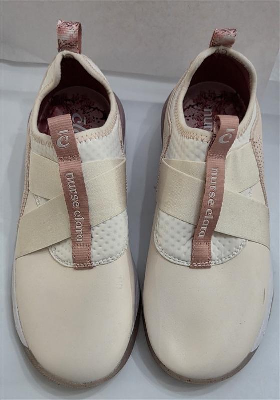 NWOTD Clove 9 Classic Nurse Clara Nursing Tennis Slip Resistant Shoes Pink 127629