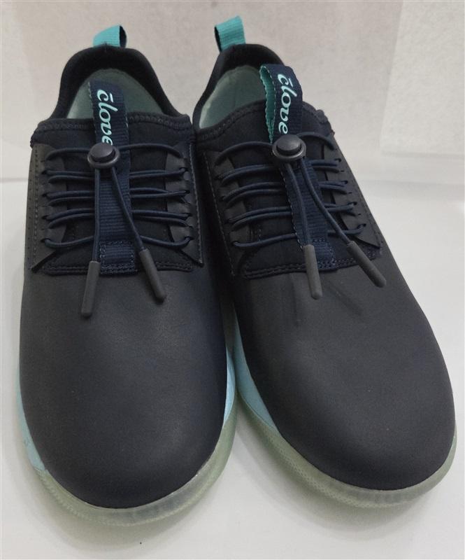 NWOT Clove 7 Classic Nursing Tennis Slip Resistant Shoes Navy Blue Aqua 127664