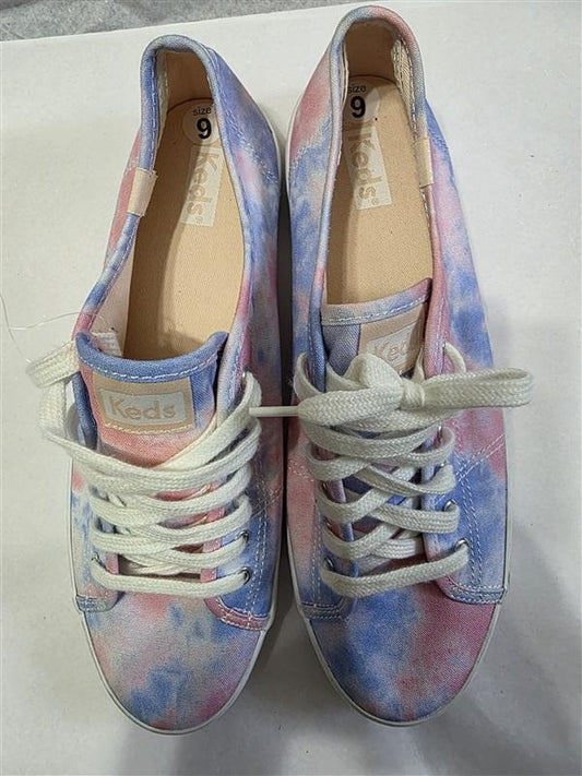 NWOT Keds 9 Women's Kickstart Tie Dye Sneaker Pink & Blue 127675