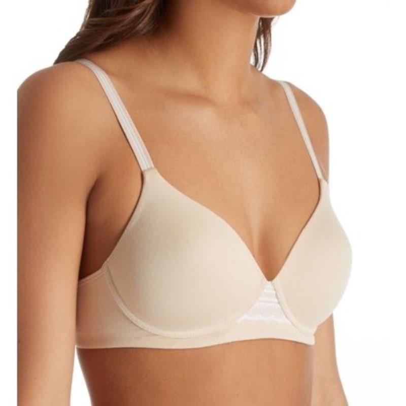 NWTD Hanes ComfortFlex Fit Natural Lift XL Wirefree Bra HU25 White 127679