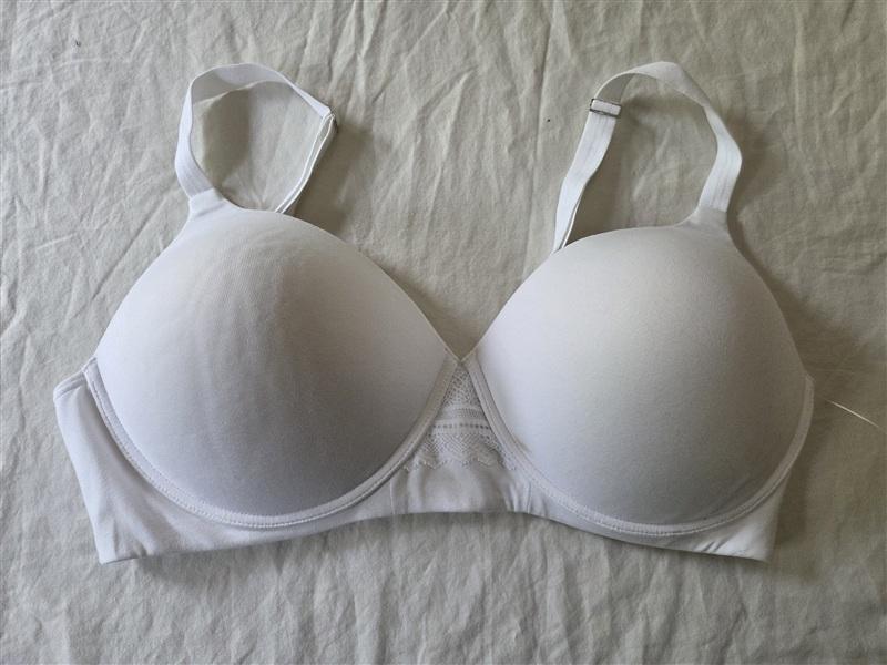 NWTD Hanes ComfortFlex Fit Natural Lift XL Wirefree Bra HU25 White 127679