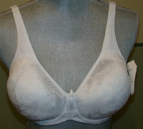 NWOT Lunaire 48DD Versailles Seamless Jacquard Underwire Bra 13211 White 127682