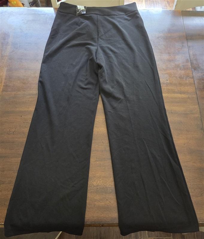 NWT INC 10 High Rise Side Zip Black Pants 127705