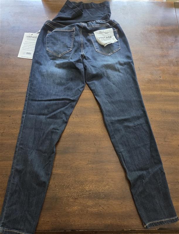 NWT 1822 Denim M Jeans Maternity Ankle Skinny Navy Blue 127712