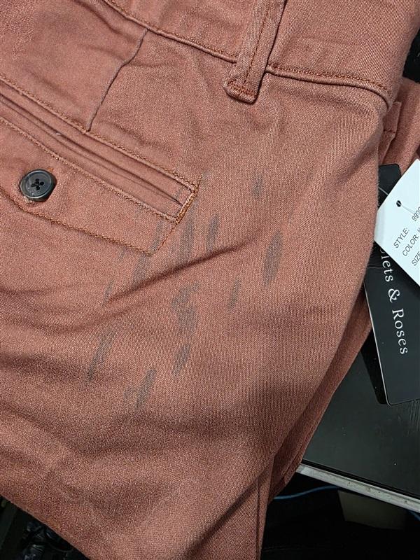 NWT Violets & Roses 10 30 Slim Straight Trouser Pants Harvest Rose 127713