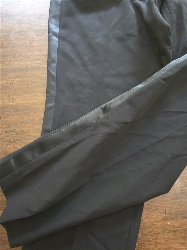 NWT Bar III 12 Black Tuxedo Stripe Work Trouser Pants 127715