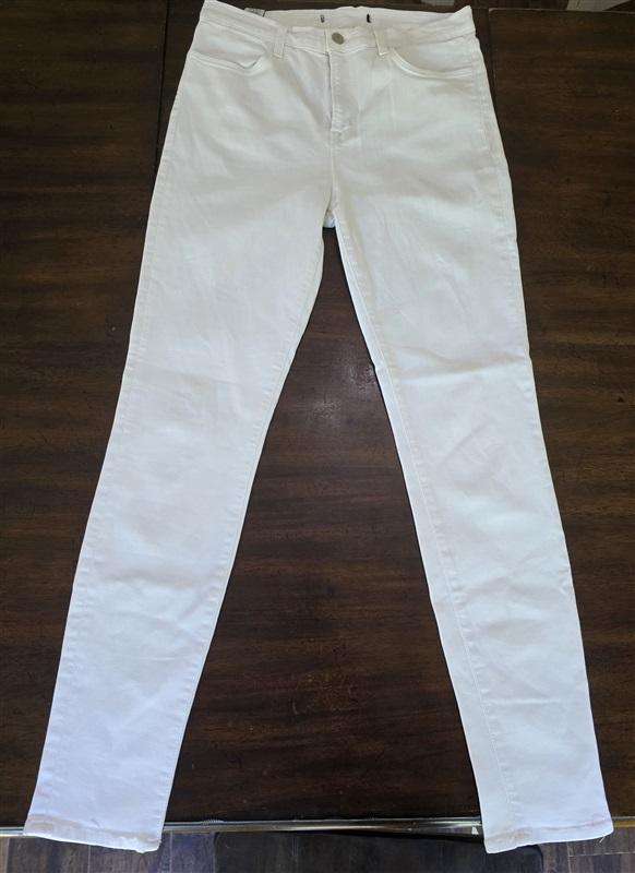 NWOTD J Brands 31 Skinny White Jeans Ankle 127721