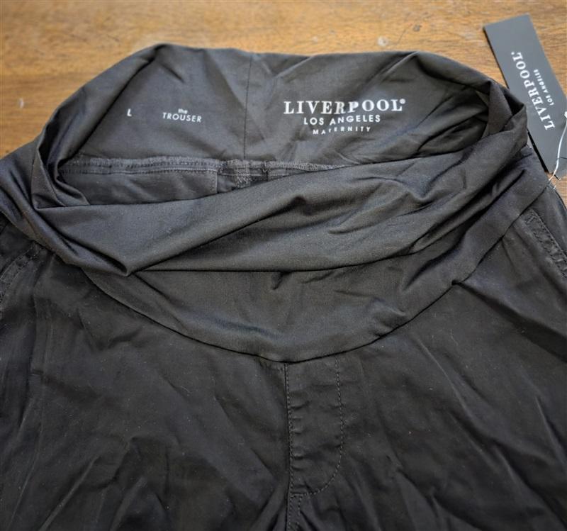 NWT Liverpool LG the Trouser Maternity Pants Black 127732