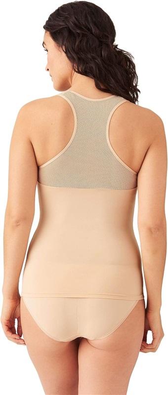 NWT Wacoal MD Cooling Racerback Smoothing Camisole Tank Top 815378 Beige 127735