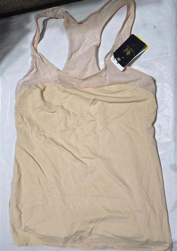 NWT Wacoal MD Cooling Racerback Smoothing Camisole Tank Top 815378 Beige 127735