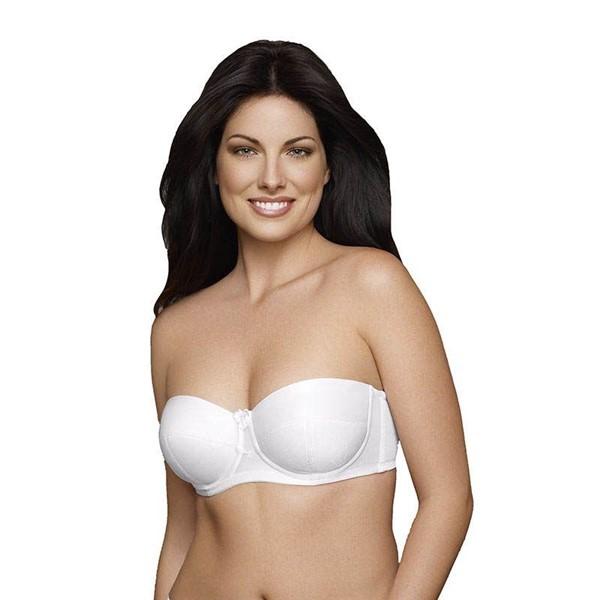 NWT Exquisite Form 40DD 3-Part Cup Underwire Strapless Bra 2503 White 127739