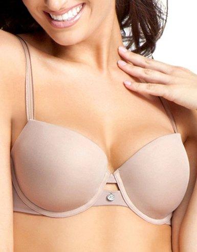 NWT Parisa 42D Body Veil Lifting T-Shirt Bra PT1054 Taupe Brown Sugar 127768